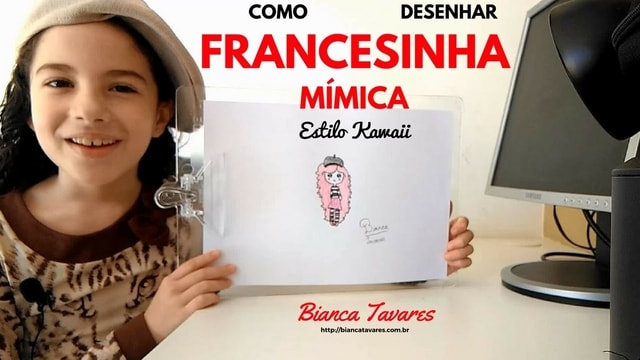 Como Desenhar Francesinha Mímica Kawaii: Desenho Infantil por Bianca Tavares